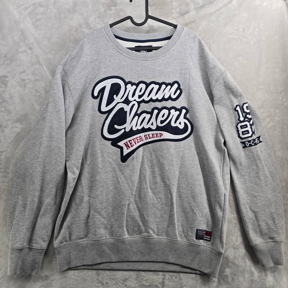 Dream Chasers Size 2XL Graphic Sweatshirt Meek Mill Large Gray Ecko‎ Unlimited